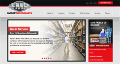 Desktop Screenshot of factorymotorparts.com